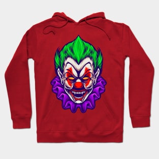 spooky clown face Hoodie